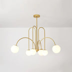 Delaney Chandelier 6 heads ? 30.7″ x H 31.5″ / Dia 78cm x H 80cm / Gold Chandelier