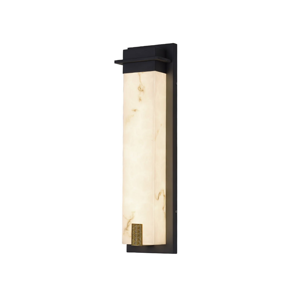 Delaney Outdoor Wall Light Model A L 7.1″ x W 4.7″ x H 27.6″ / Black & White / Warm Light Wall lamp