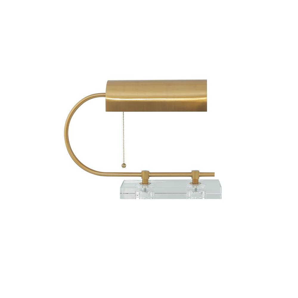 Dexter Desk Lamp ∅ 13.8″ x H 11.8″ / Dia 35cm x H 30cm / Gold & Clear / US plug Table lamp