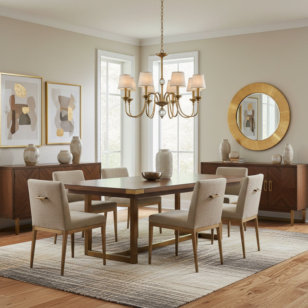 Diana Brass Chandelier