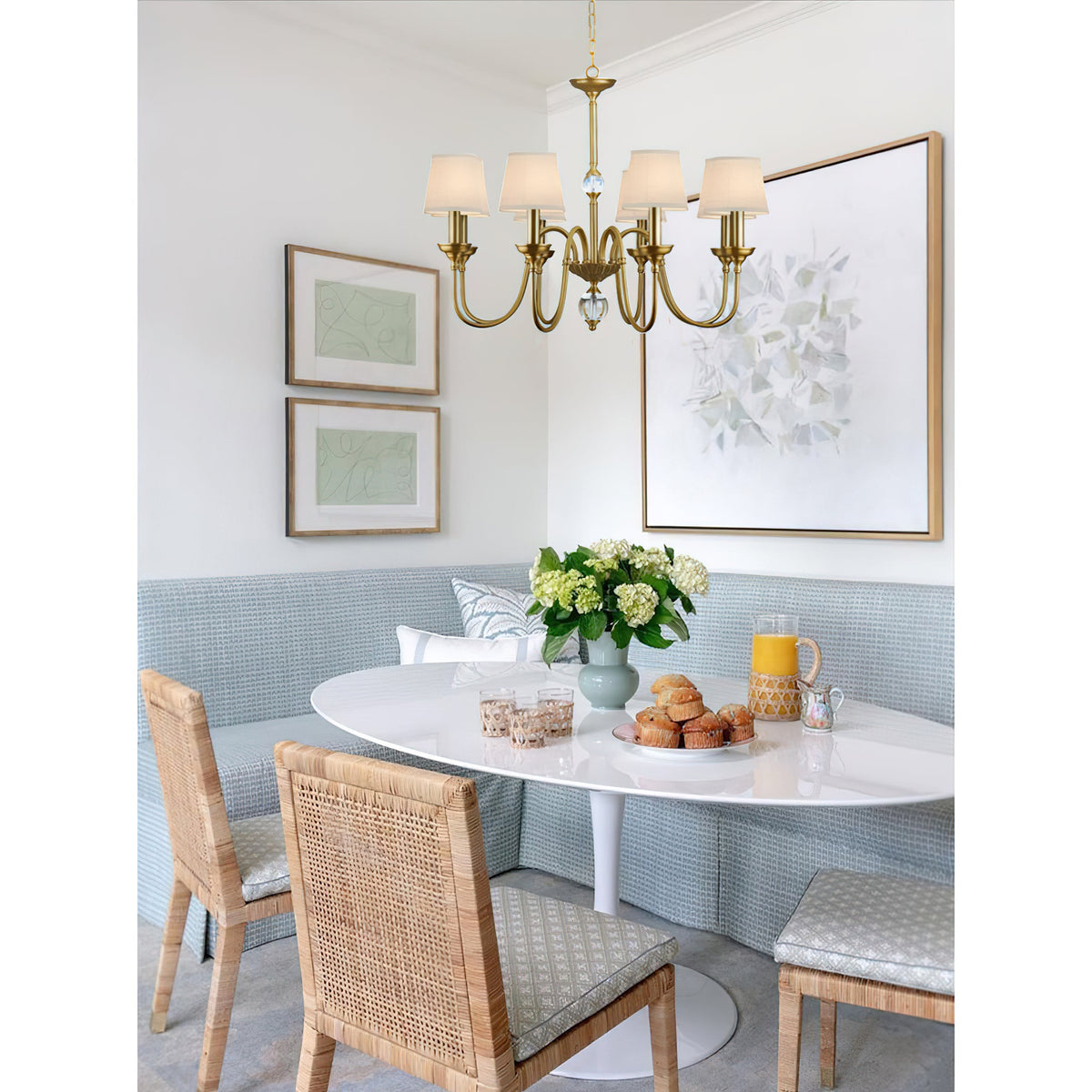 Diana Brass Chandelier