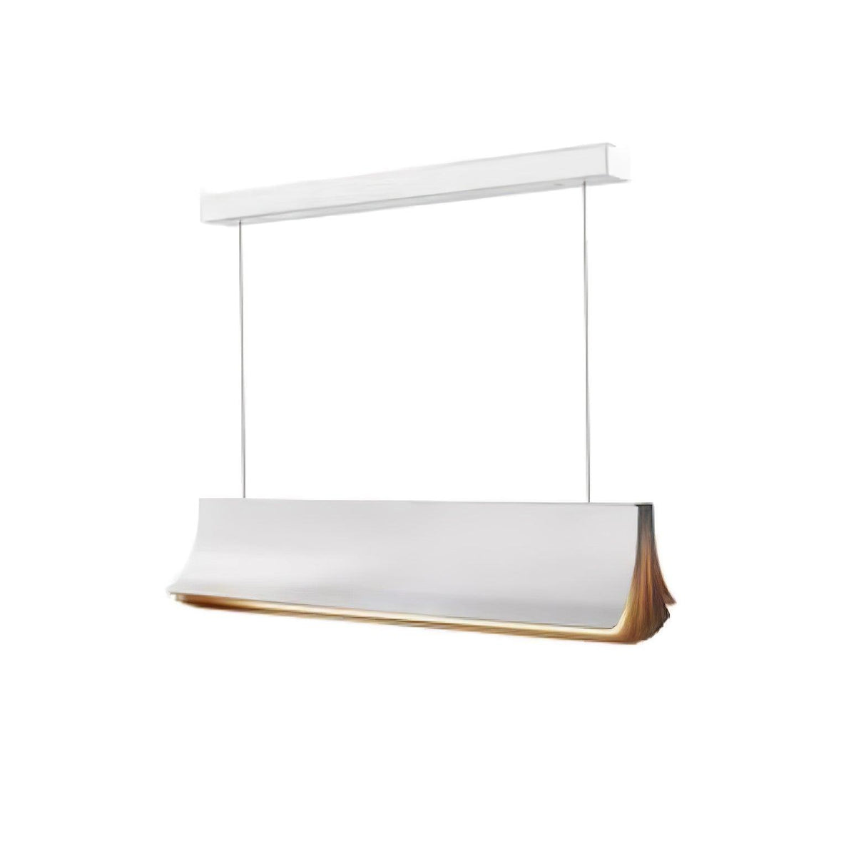 Diary Book Pendant Lamp ∅ 23.6″ x H 5.9″ / Dia 60cm x H 15cm / White & White / Warm Light Pendant light