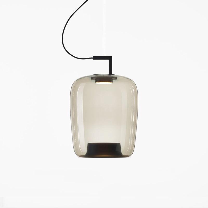 Doppelte Pendant Lamp Model C ? 14.2″ x H 20.5″ / Dia 36cm x H 52cm / Black & Light Grey / Warm Light Pendant light