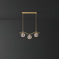 Eara Crystal Chandelier ? 20.8″ x H 5.1″ / L 53cm x H 13cm / Brass Chandelier