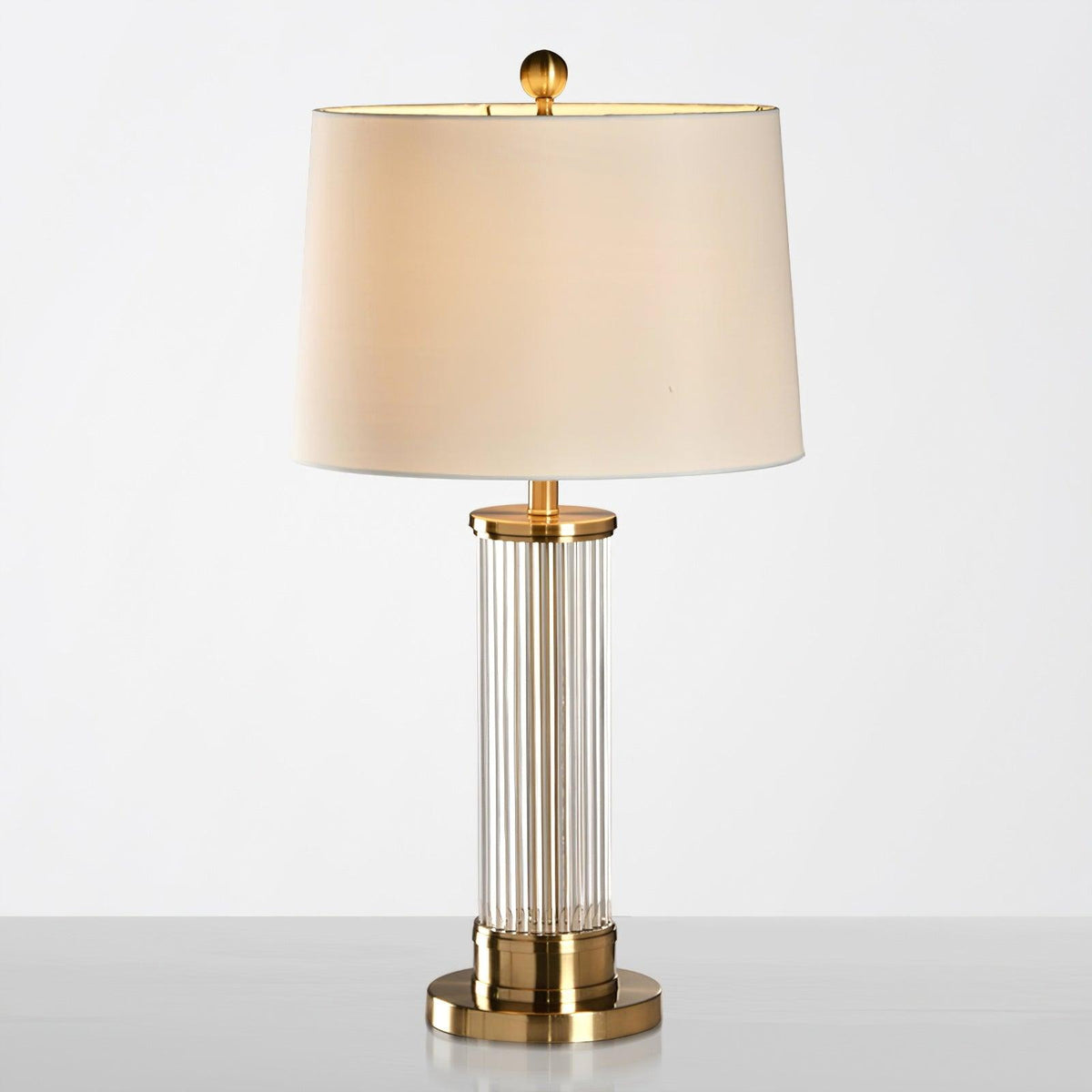 Edda Table Lamp ∅ 14.9″ x H 26.3″/ Dia 38cm x H 67cm / Gold / US plug Table lamp