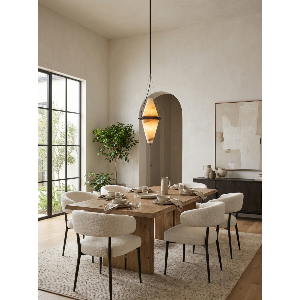 Elaris Alabaster Pendant Lamp