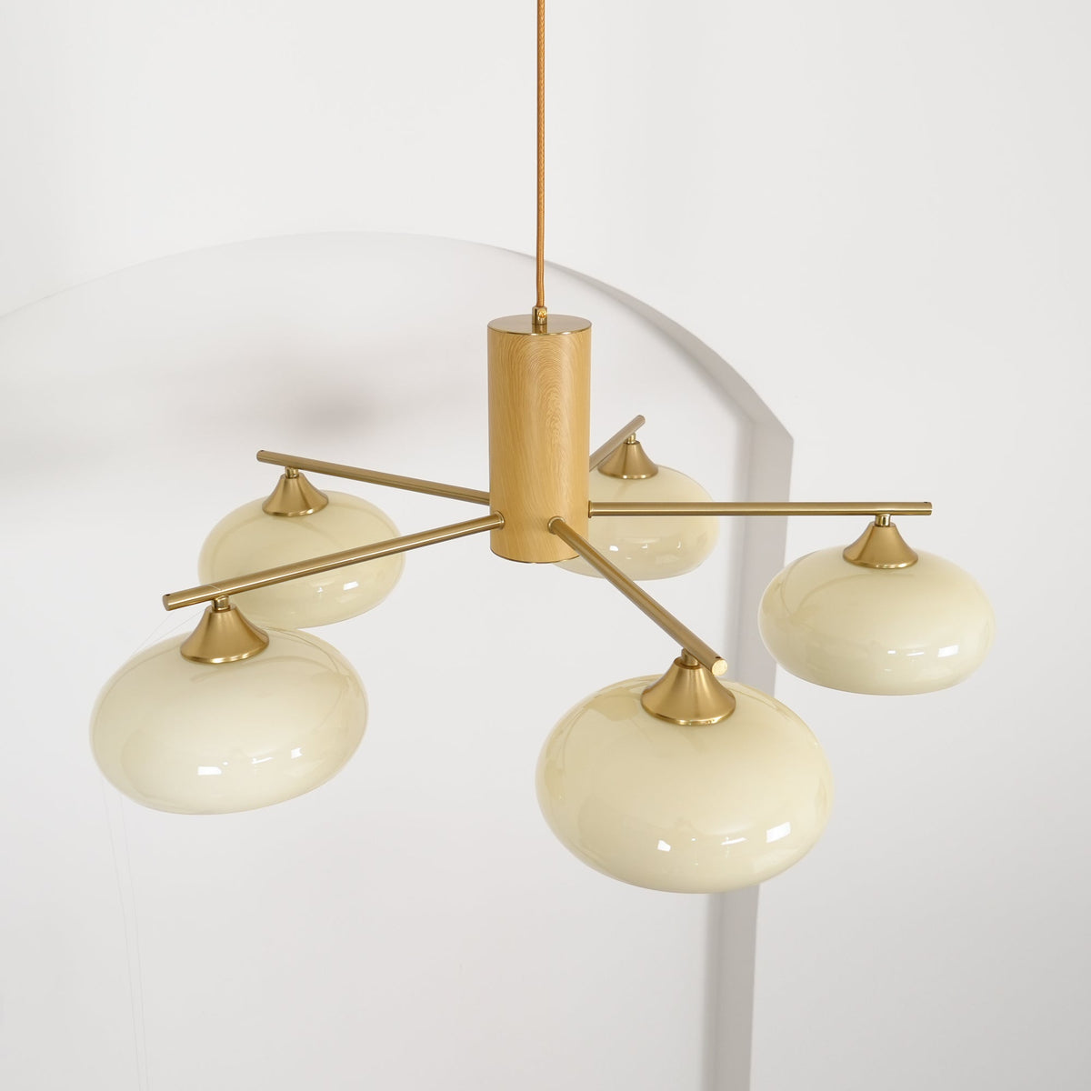 Nova Elliptical Persimmon Chandelier