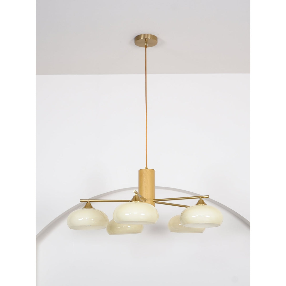 Nova Elliptical Persimmon Chandelier