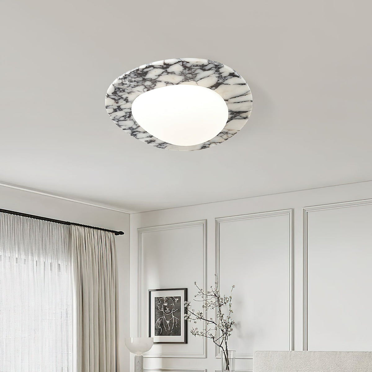 Emma Marble Ceiling Lamp