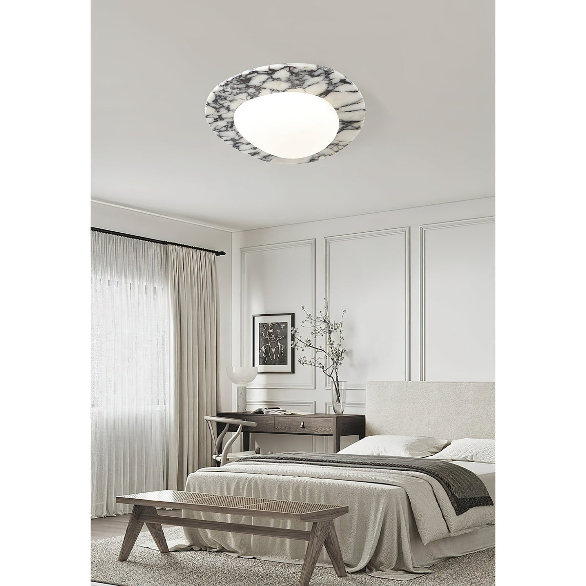 Emma Marble Ceiling Lamp