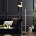 Emmental Floor Lamp ? 17.3″ x H 60.2″ / Dia 44cm x H 155m / Gold + Black / US plug Floor lamp