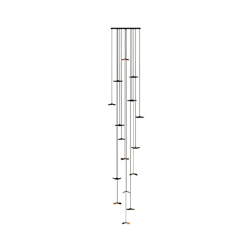 Empty Leaf Chandelier 16Heads ? 47.2 x H 216.5’’ / Walnut Color / Warm Light Chandelier