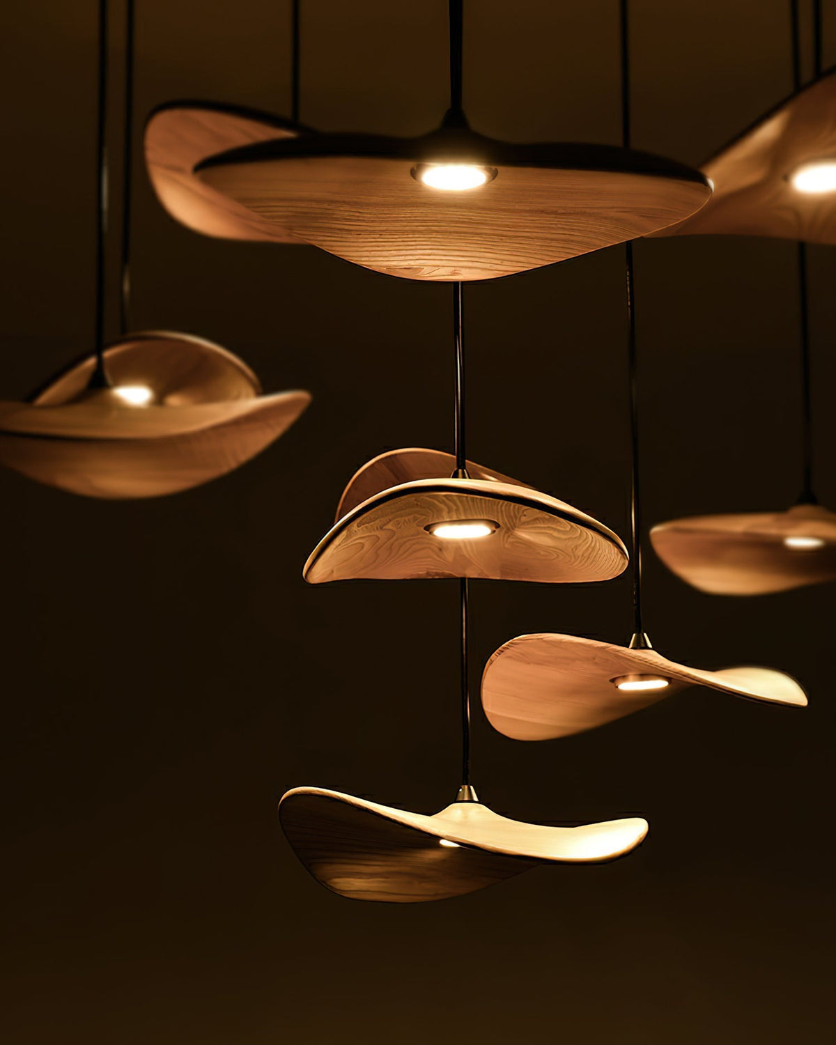 Empty Leaf Chandelier Chandelier