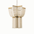 Estrella Chandelier Φ 24″ x H 31.9″ / Dia 61cm x H 81cm / Gold + Old White Chandelier