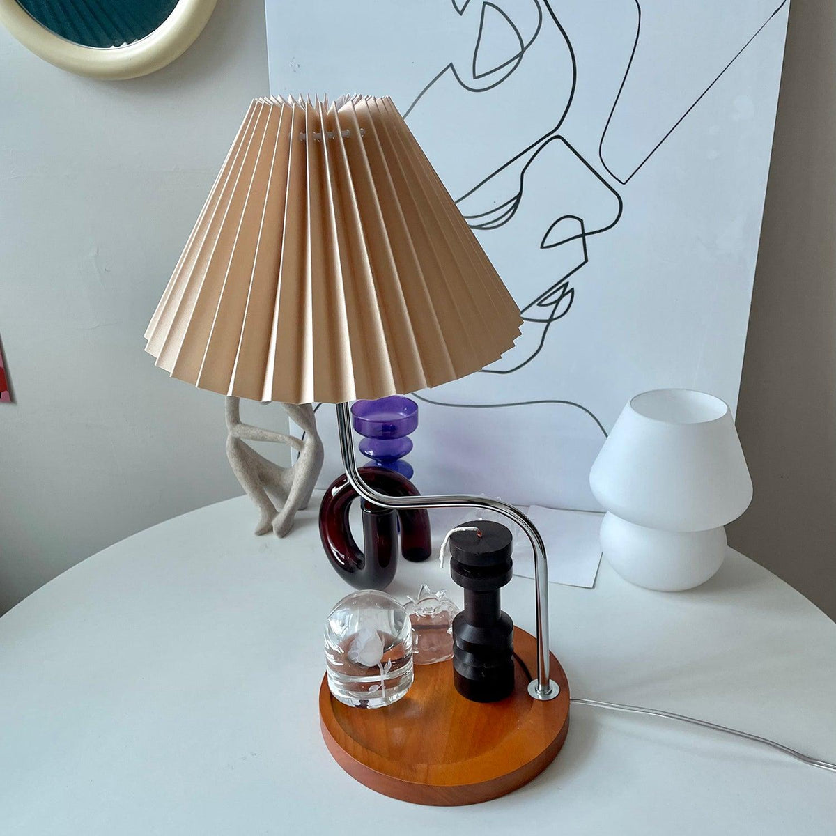 Eterna TL Table Lamp ? 9.1″ x H 17.7″ / Dia 23cm x H 45cm / Brown / US Plug Table lamp