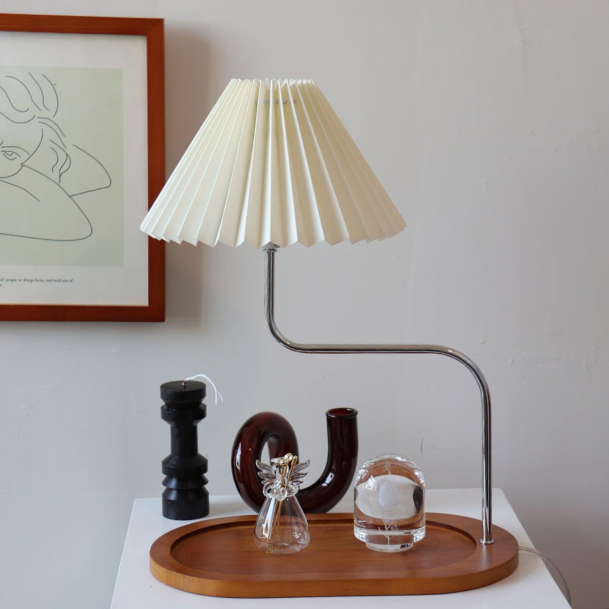 Eterna TL Table Lamp ? 13.7″ x H 17.7″ / Dia 35cm x H 45cm / Beige / US Plug Table lamp