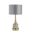 Expino Table Lamp ? 13.4″ x H 25.2″ / Dia 34cm x H 64cm / Gold & Grey / US plug Table lamp