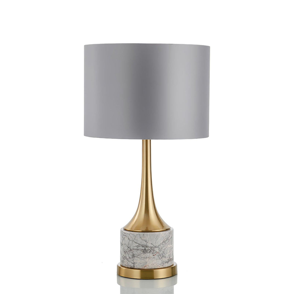 Expino Table Lamp ? 13.4″ x H 25.2″ / Dia 34cm x H 64cm / Gold & Grey / US plug Table lamp