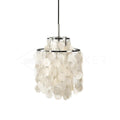 Round Shell Chandelier ? 11″ x H 13″ / Dia 28cm x H 33cm / Chrome Chandelier