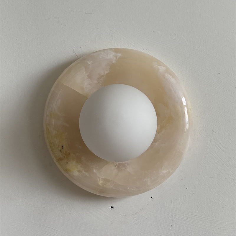 Orli Pink Onyx Wall Sconce