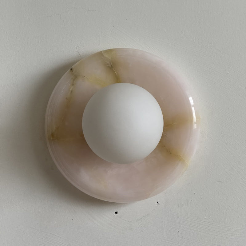Orli Pink Onyx Wall Sconce