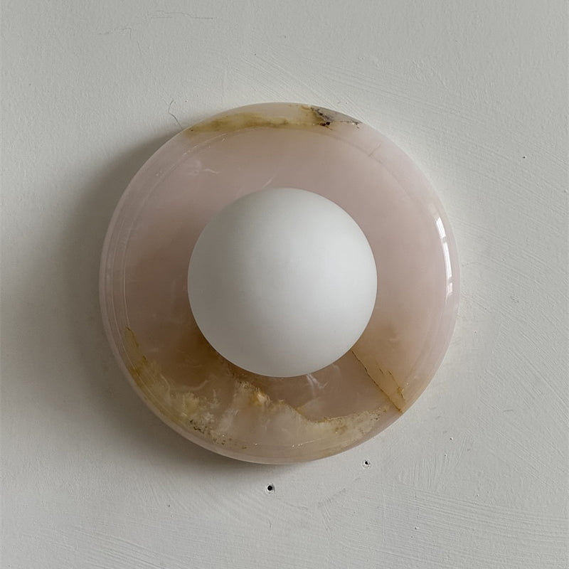 Orli Pink Onyx Wall Sconce