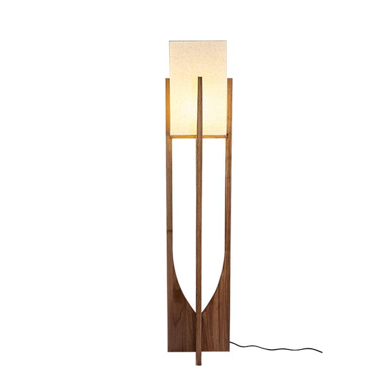 Fairbanks Floor Lamp ? 11.8″ x H 57″ / Dia 30 cm x H 145 cm / Dark wood color / US plug Floor lamp