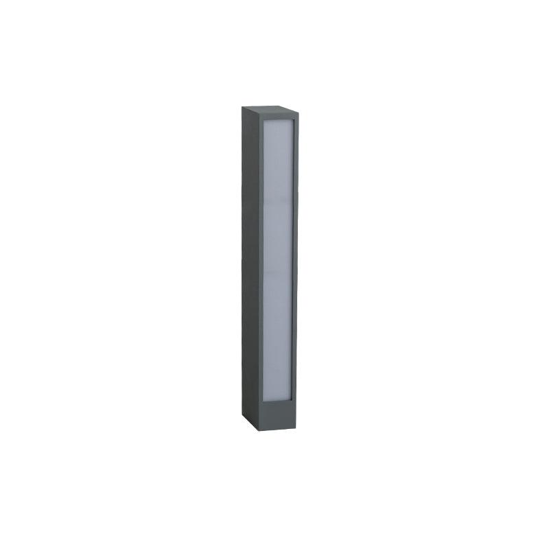 Faro Outdoor Post Lamp L 2.4″ x W 3.7″ x H 23.6″ / L 6cm x W 9.5cm x H 60cm / Grey & White / Warm Light Floor lamp