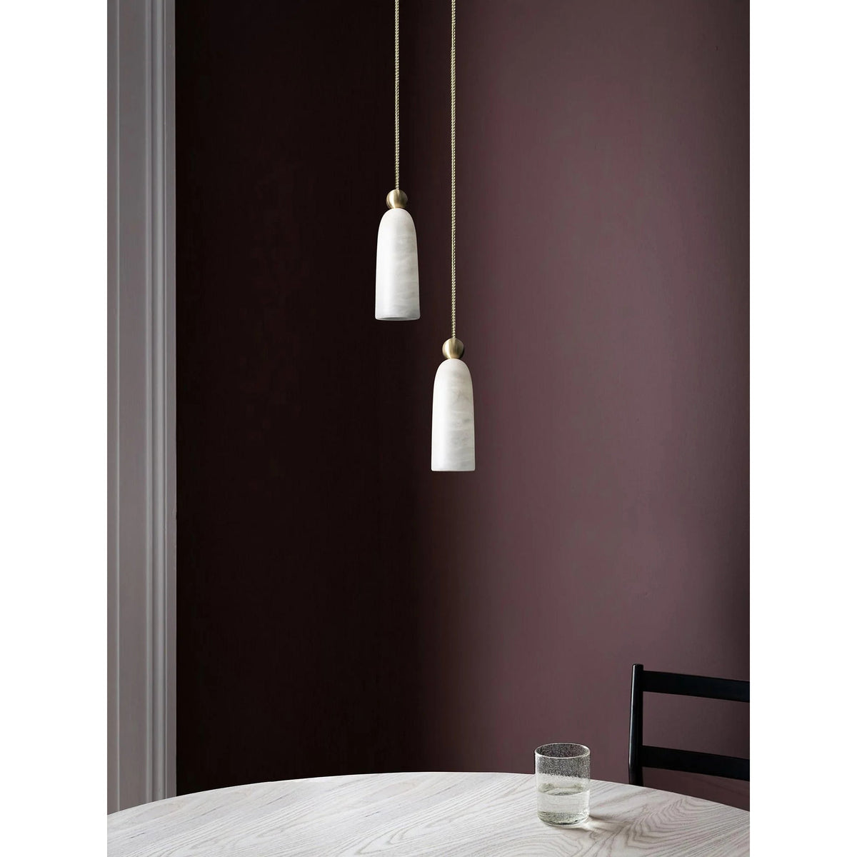 Figure Spanish Alabaster Pendant Light