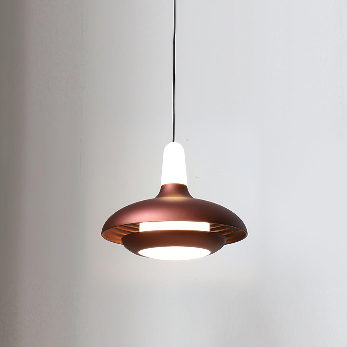 Fiji Pendant Light ∅ 7.1″ x H 5.5″ / Dia 18cm x H 14cm / Brown / Warm Light Pendant light