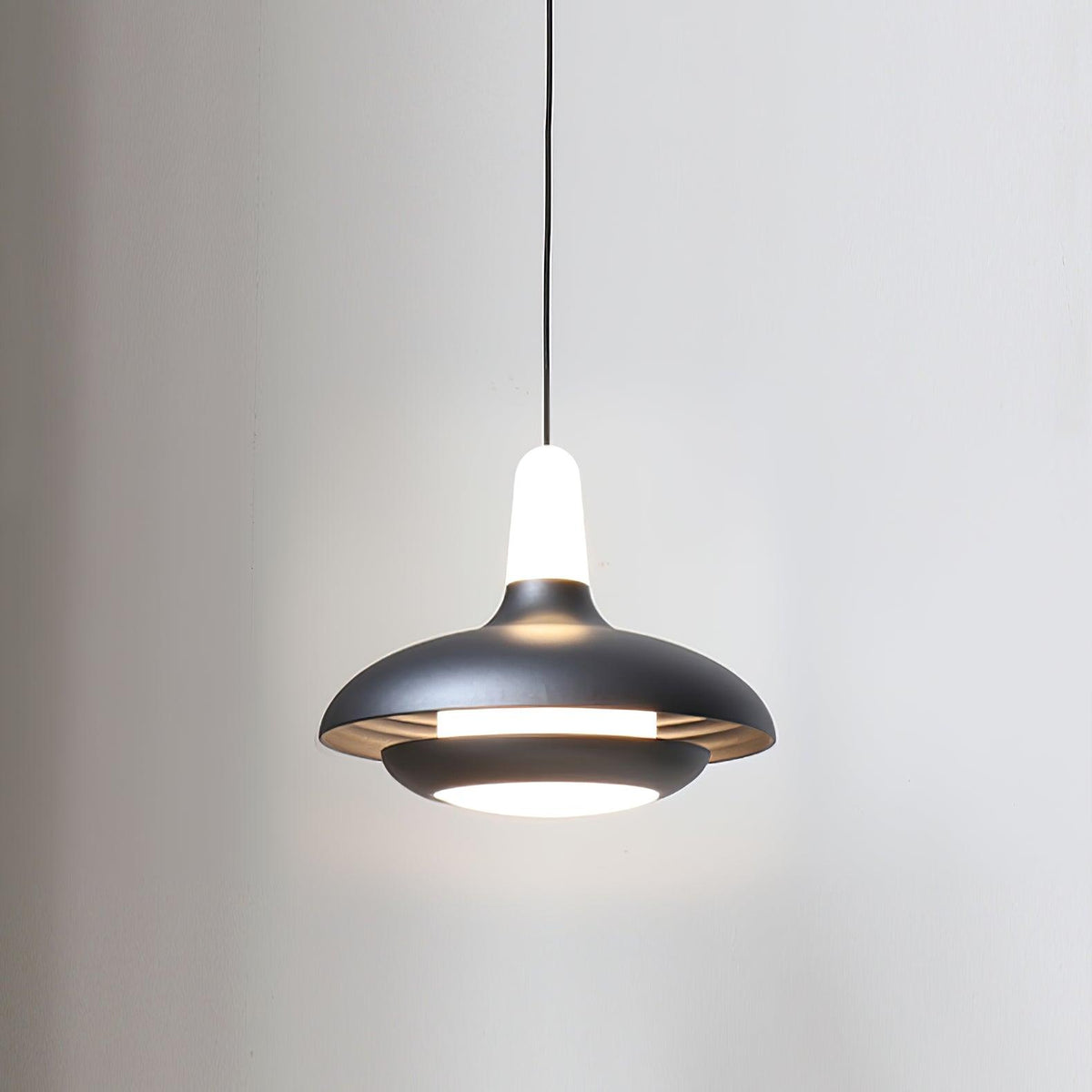 Fiji Pendant Light ∅ 7.1″ x H 5.5″ / Dia 18cm x H 14cm / Grey / Warm Light Pendant light