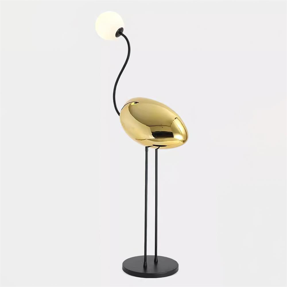 Flamingos Floor Lamp ? 17.7″ x H 53″ / Dia 45cm x H 135cm / Black & Gold / US Plug Floor lamp