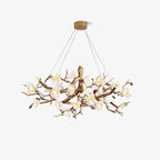 Flower Bloom Branch Brass Chandelier Chandelier
