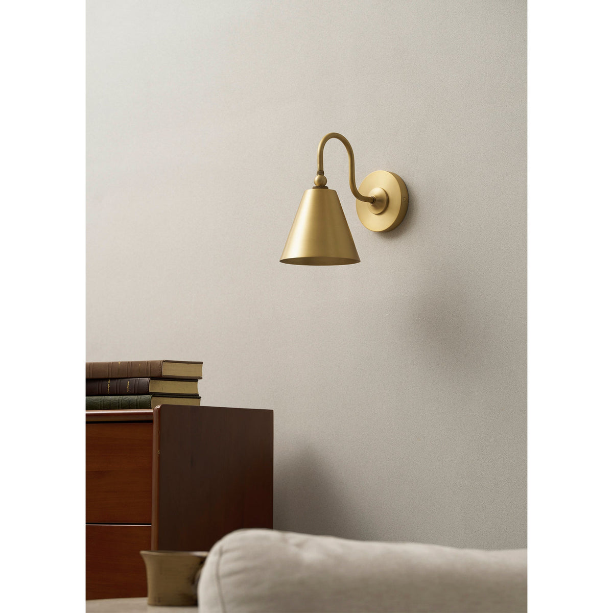 Forna Brass Wall Sconce