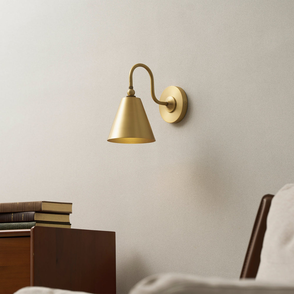 Forna Brass Wall Sconce