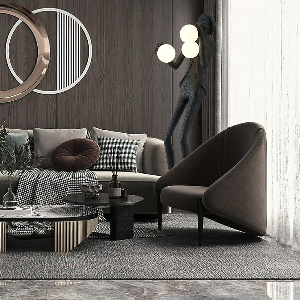 Gentleman Sculpture Floor Lamp Floor lamp