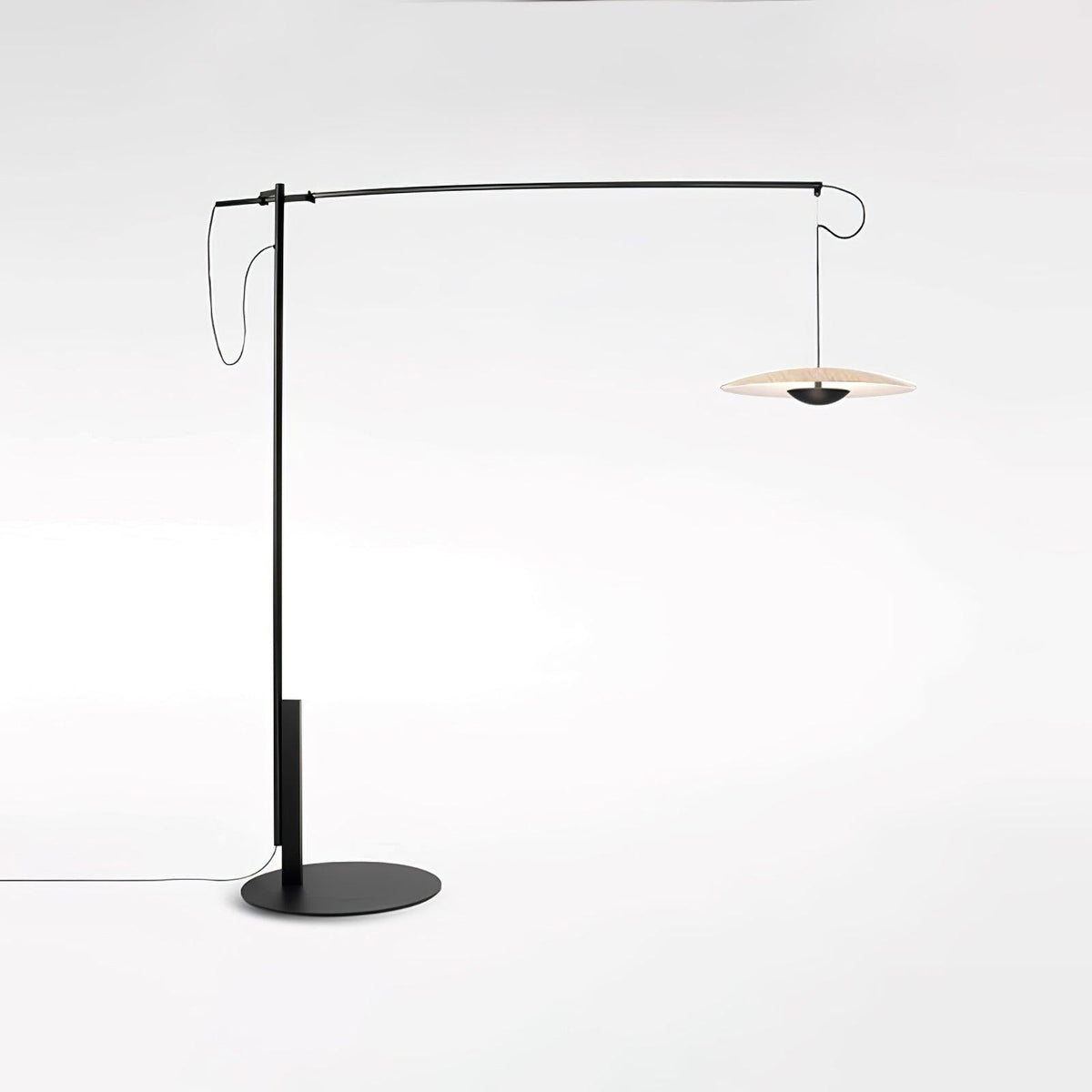 Innovative Directional Floor Lamp ? 54.7″ x H 70.9″ / Dia 139cm x H 180cm / Woodgrain / US Plug Floor lamp