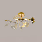 Gingko Ceiling Lamp ? 14.2″ x H 9.8″ / Dia 36cm x H 25cm / Gold + White Ceiling lamp