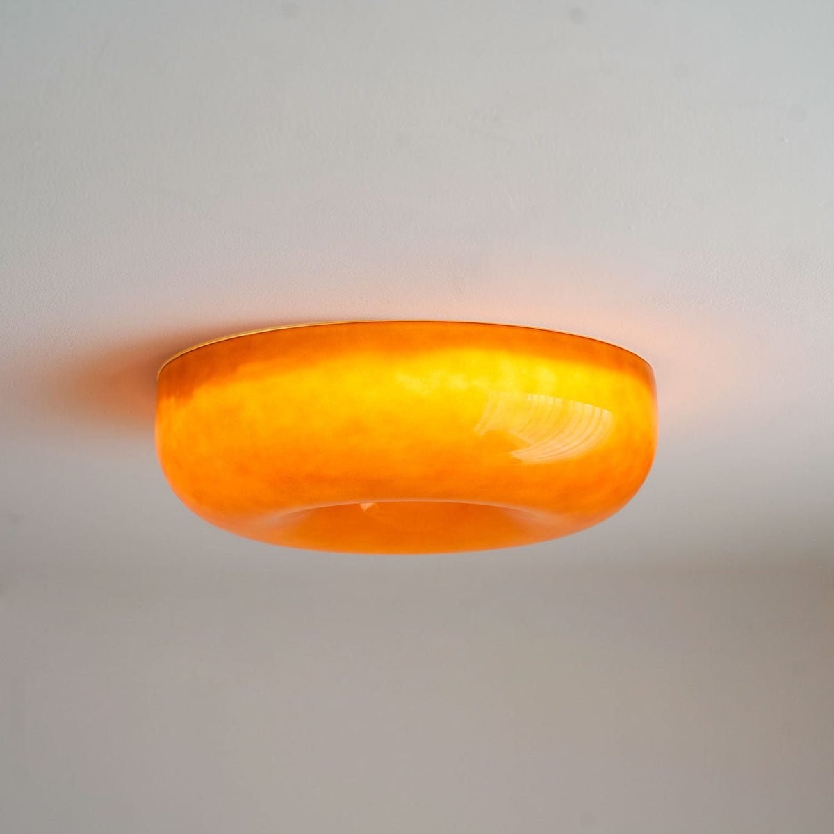 Glass Button Ceiling Lamp