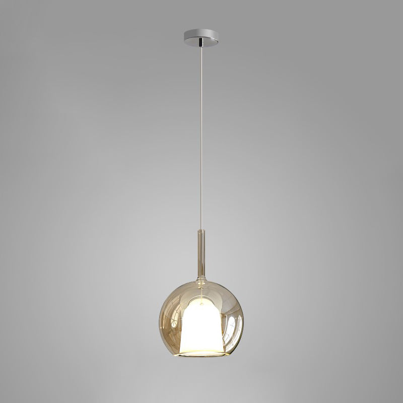 Glo Pendant Light ∅ 9.8″ x H 16.9″ / Dia 25cm x H 43cm / Light Amber Pendant light