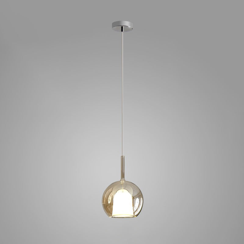 Glo Pendant Light ∅ 7.9″ x H 14.2″ / Dia 20cm x H 36cm / Light Amber Pendant light