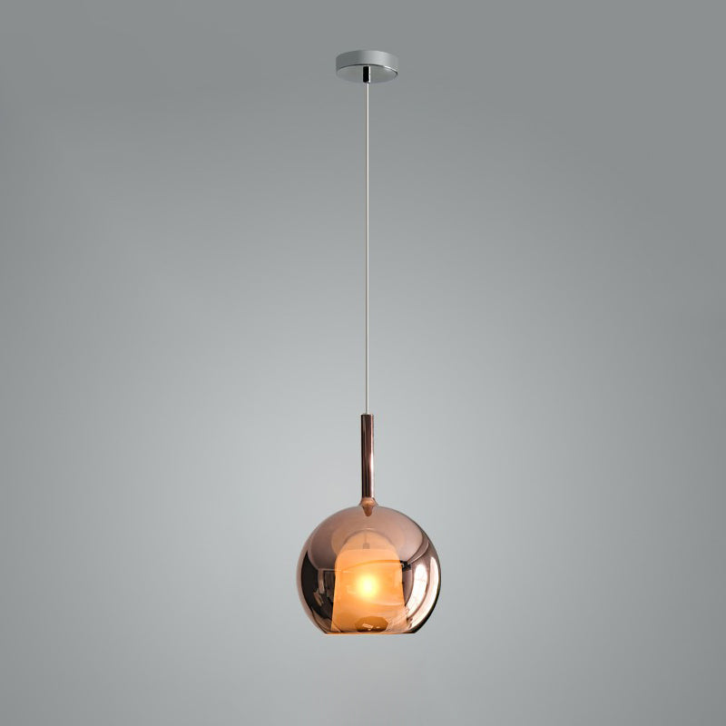 Glo Pendant Light ∅ 9.8″ x H 16.9″ / Dia 25cm x H 43cm / Rose Gold Pendant light