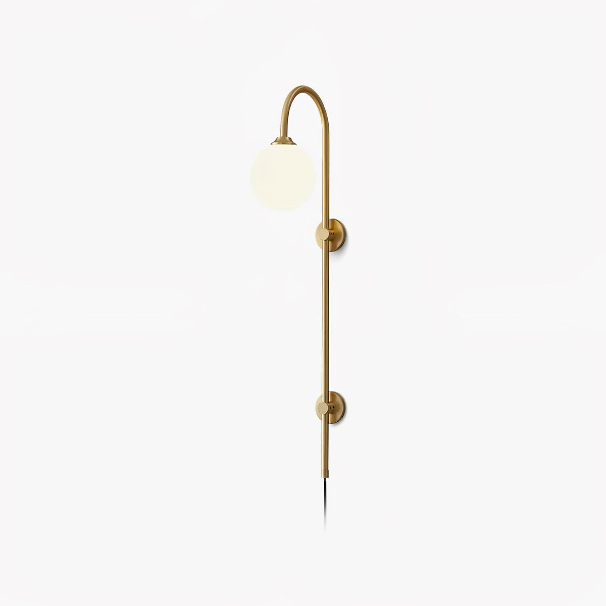 Globe Brass Plug-in Wall Sconce Wall lamp