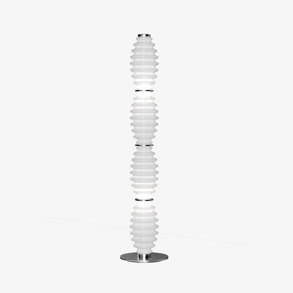 Grand Collier Floor Lamp ? 12.9″ x H 66″ / Dia 33cm x H 168cm / Chrome & White / US plug Floor lamp