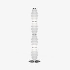 Grand Collier Floor Lamp ? 12.9″ x H 66″ / Dia 33cm x H 168cm / Chrome & White / US plug Floor lamp
