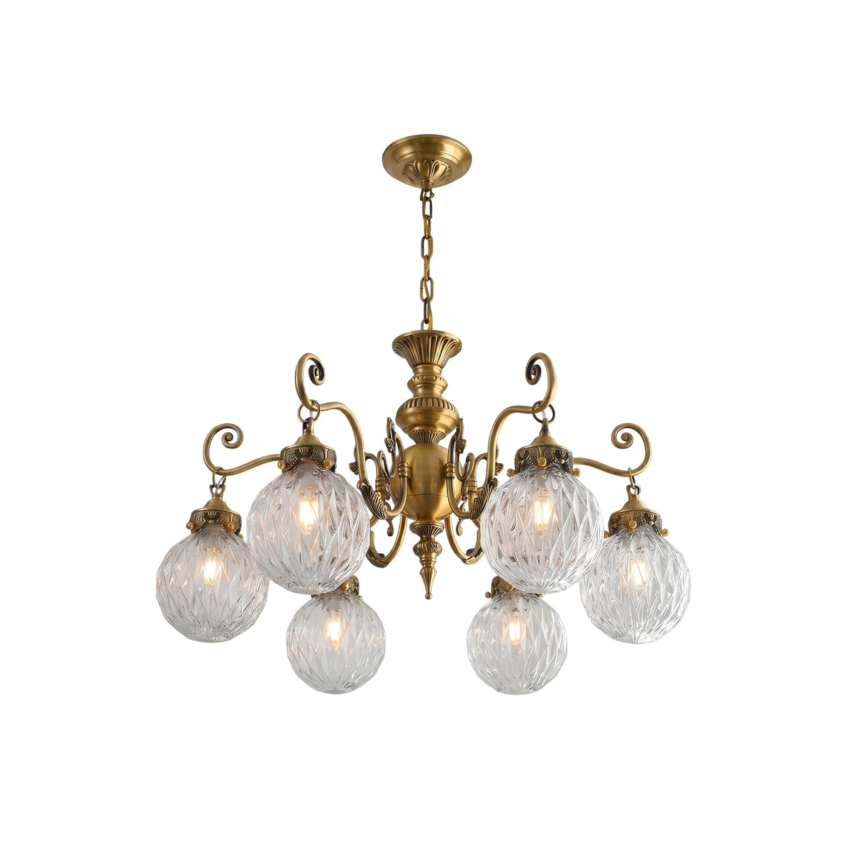 Greenwich Classical Brass Chandelier