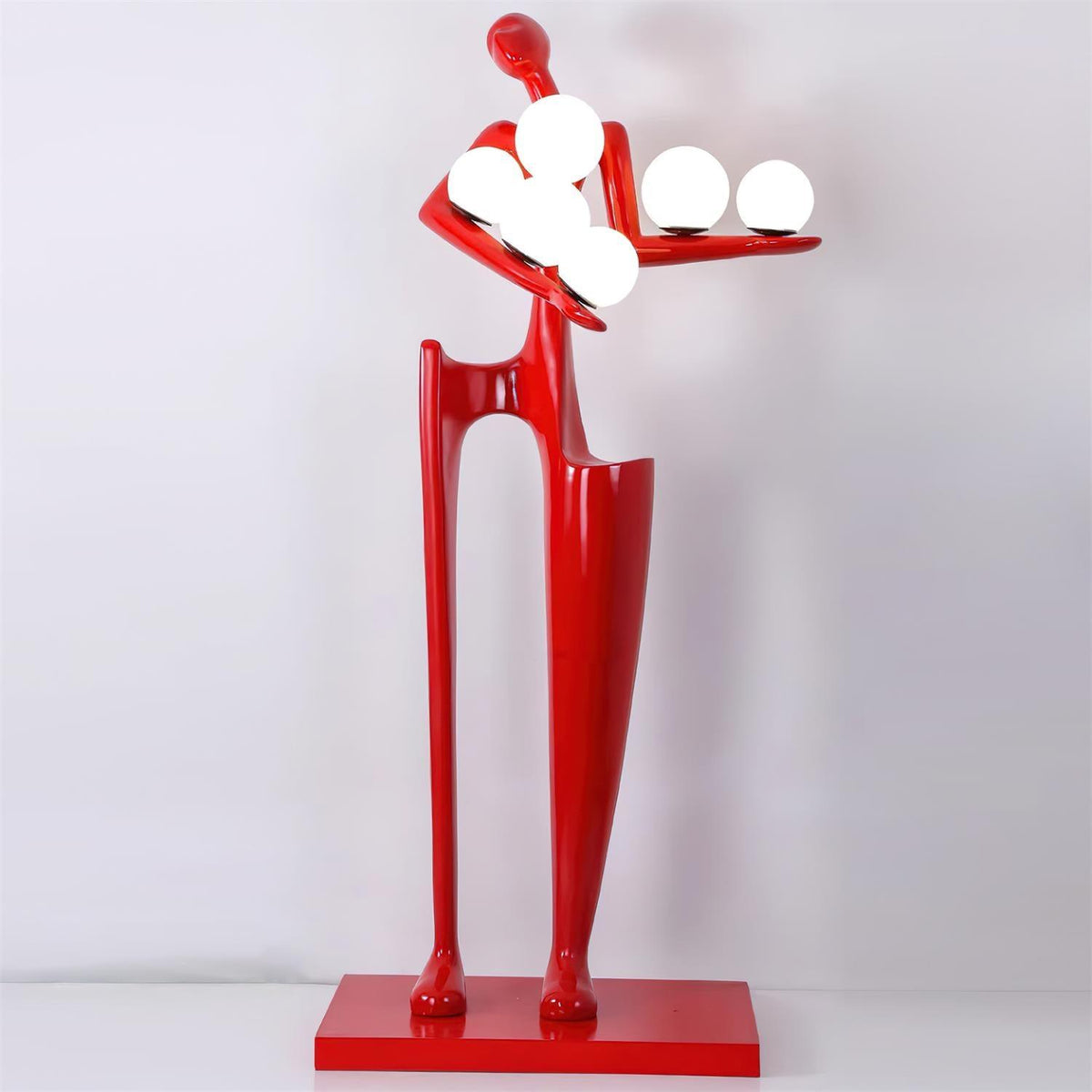 Guardian Sculpture Floor Lamp ∅ 27.5″ x H 68.8″ / Dia 70cm x H 175cm / Red / US Plug Floor lamp