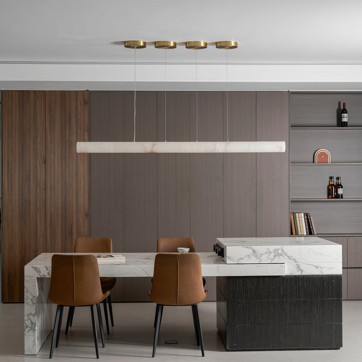 Halima Linear Alabaster Chandelier