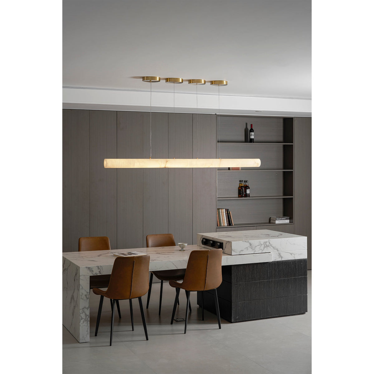 Halima Linear Alabaster Chandelier