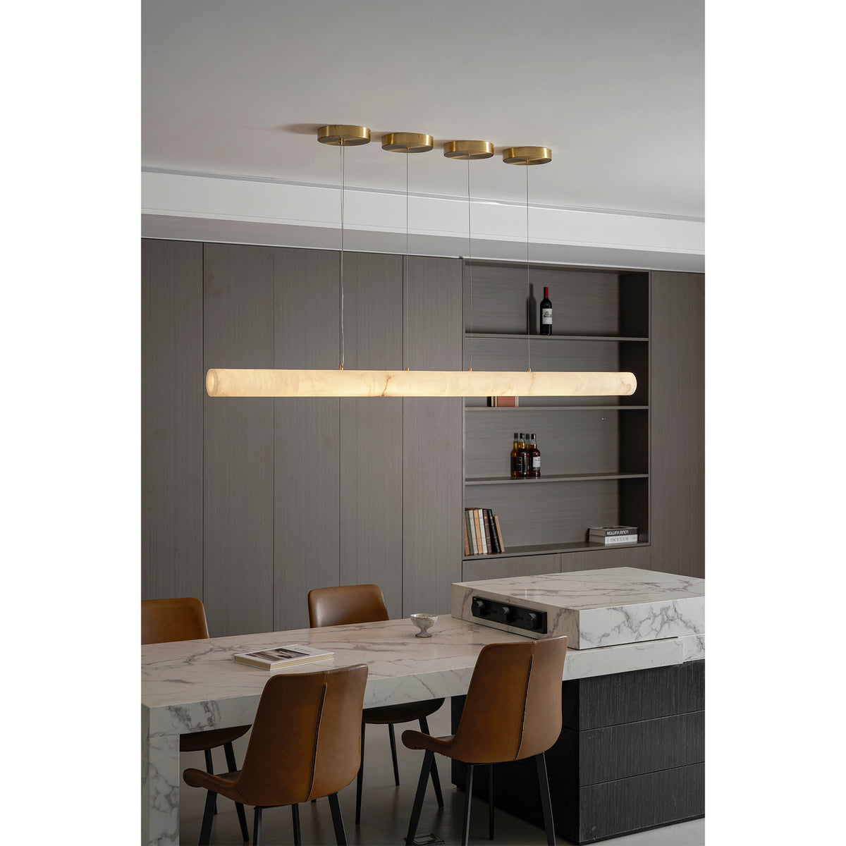 Halima Linear Alabaster Chandelier